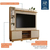 Home Theater 2 Portas Ripadas Montenegro - Off White/Cinamomo - Rufino Decor