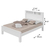 Cama Casal Athenas Branca - Lopas - comprar online