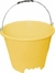 BALDE P/CONCRETO PLASTICO 12L AMARELO C/PEGADOR - TERRAPLAST