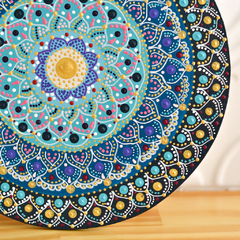 Mandala de 20 CM - Azul - Tuky Waingan Handmade