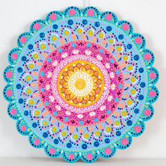 Mandala de 20 CM - Celeste