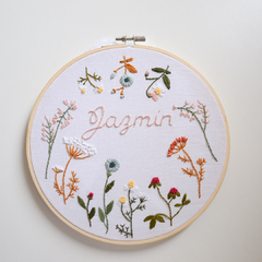 Custom embroidery of colorful flowers - buy online