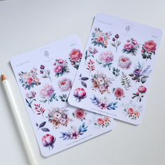 Hoja De 19 Stickers de Romantic Bullet Bujo, Scrapbook. - comprar online