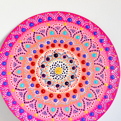 Mandala de 20 CM - Rosa - comprar online