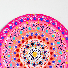 Mandala de 20 CM - Rosa - Tuky Waingan Handmade