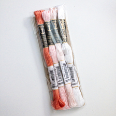 Mouline Anchor Embroidery Thread x 4 “Pink and Salmon” - Tuky Waingan Handmade