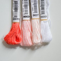 Mouline Anchor Embroidery Thread x 4 “Pink and Salmon” on internet