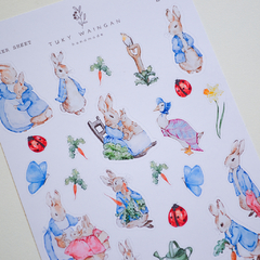 Hoja De 23 Stickers "Conejitos" Bullet, Scrapbook - comprar online