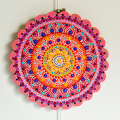 Mandala de 20 CM - Rosa Naranja