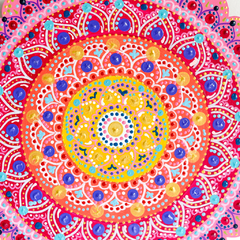 Mandala de 20 CM - Rosa Naranja - comprar online