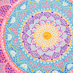 Mandala de 20 CM - Violeta Rosa - comprar online