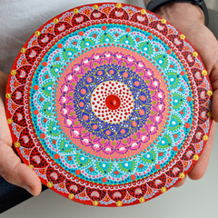 Mandala de 20 CM - Rojo