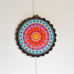 Mandala de 20 CM - Azul naranja en internet