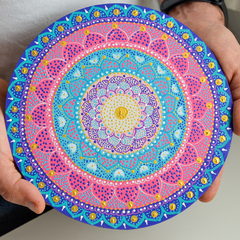 Mandala de 20 CM - Violeta Rosa