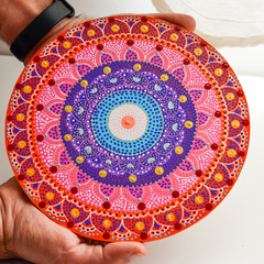 Mandala de 20 CM - Naranja rosa