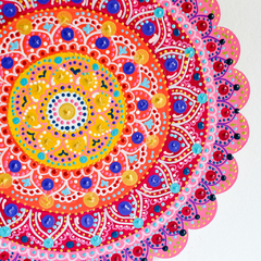 Mandala de 20 CM - Rosa Naranja en internet