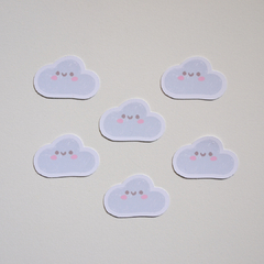 Paquete de stickers Nubes Kawaii - tienda online