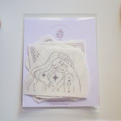 Embroidery Kit Self-Adhesive and Water Soluble Design Stickers “Mystical Wisdom” on internet