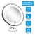 Flexível Touch Screen Vanity Mirror, portátil, flexível, 10x ampliação, 14 LED iluminado, Penteadeira, espelhos cosméticos