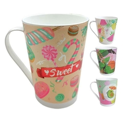 TAZA CONICA ESTAMPADA 450mL