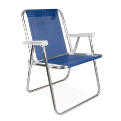 SILLA PLEGABLE ALUMINIO SANNET AZUL OSCURO - comprar online