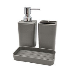 SET DE BAÑO 3pz. SUKA GRIS