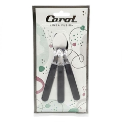 CUCHARA TE CAROL M/PLASTICO x3 NEGRO - comprar online