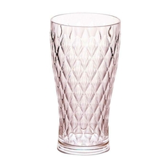 VASO ACRILICO GLAMOUR 500ml CAROL ROSA - comprar online