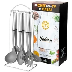 SET x6 UTENSILIOS NYLON/ACERO HUDSON