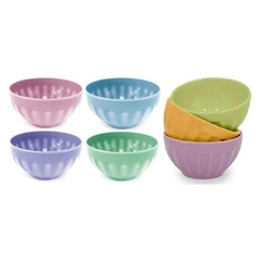 COMPOTERA BOWL PLASTICA FACETADA