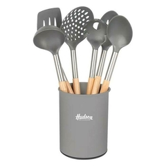 SET UTENSILIOS NYLON-MADERA HUDSON - comprar online