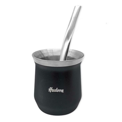 SET MATE/BOMBILLA HUDSON VASO ACERO NEGRO en internet