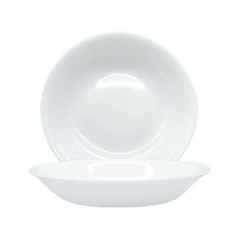 PLATO VIDRIO OPAL HONDO 24cm CAROL - comprar online