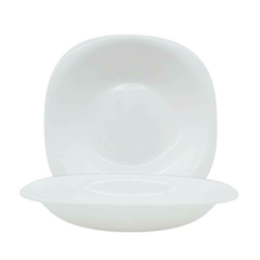 PLATO HONDO CUAD. VIDRIO OPAL CAROL - comprar online