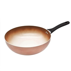 WOK HUDSON COBRE 28cm. CERAMICO