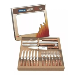 SET ASADO TRAMONTINA 15 Pzs. M/MADERA - comprar online