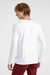 Camiseta de Algodão Egípcio Henley Manga Longa Branca - comprar online