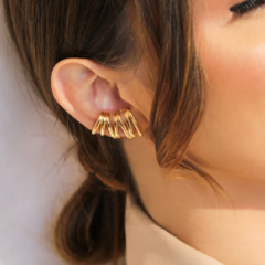 Brinco Earcuff Liso - Dourado