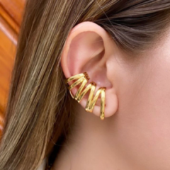 Brinco Earcuff Liso - Dourado na internet