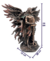 Escultura Estatueta Arcanjo Serafim de Seis Asas em Resina Veronese - loja online