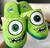 Pantufa Chinelo de Quarto Mike Wazowski Monstros S.A. Disney