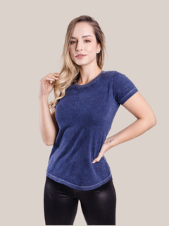 Camiseta Marmorizada Feminina - comprar online