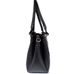 #140 Bolsa de piel flother negro - CHAMPHS