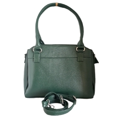 #140 Bolsa de piel flother verde olivo