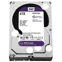 HD WD Purple 4TB para Vigilância - HDD SATA 6Gb/s 5400 RPM para DVR e NVR