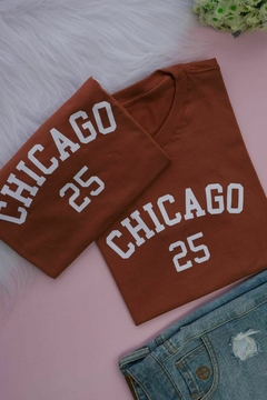 T-shirt Chicago Marrom