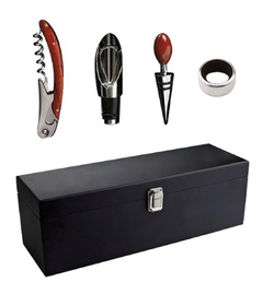 Set Cava O Caja Bar Con Utensilios Sacacorchos Para Vino Cab