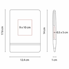 Set libreta curpiel boligrafo aluminio kali en internet