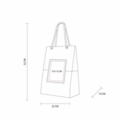 bolsa yute interior plastificado con parche - comprar en línea