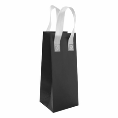 10 piezas bolsa ecologica portabotella vino non woven negro